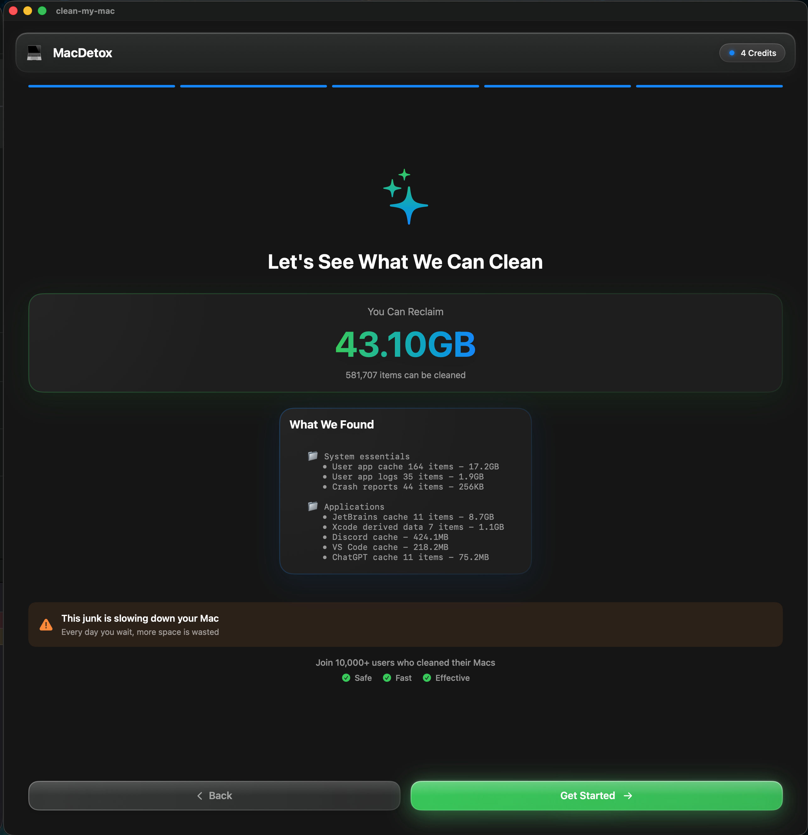 MacDetox App Screenshot